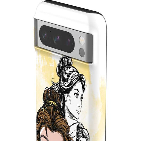 Disney Princess Belle Sketch Google Pixel 8 Pro Impact Case
