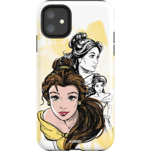 Disney Princess Belle Sketch iPhone 11 Impact Case