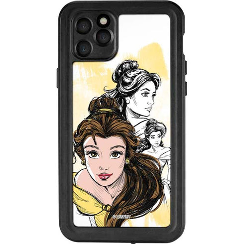Disney Princess Belle Sketch iPhone 11 Pro Max Waterproof Case