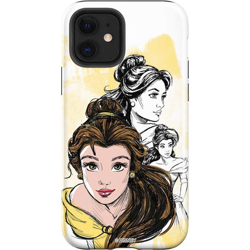 Disney Princess Belle Sketch iPhone 12 Impact Case