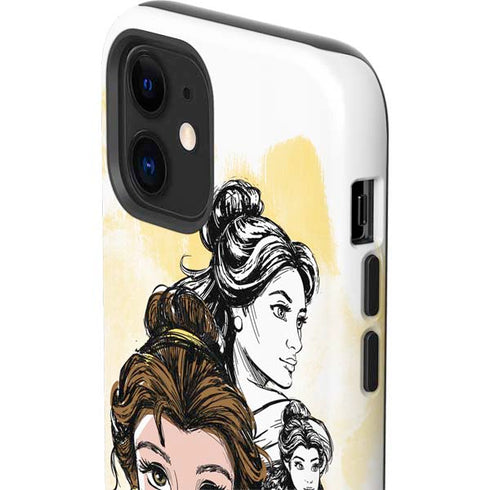Disney Princess Belle Sketch iPhone 12 Impact Case