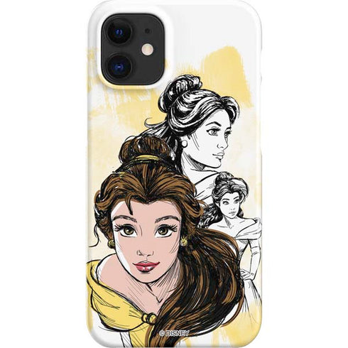 Disney Princess Belle Sketch iPhone 12 Mini Lite Case