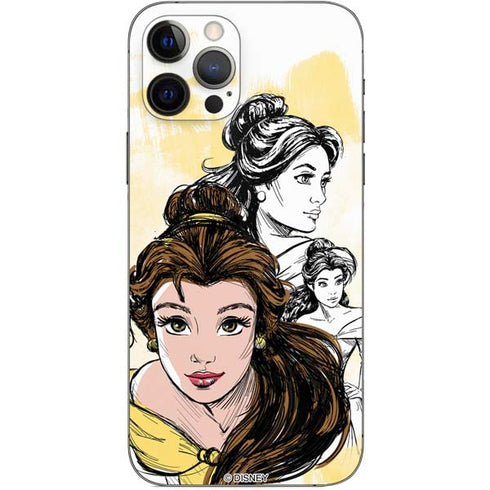 Disney Princess Belle Sketch iPhone 12 Pro Skin