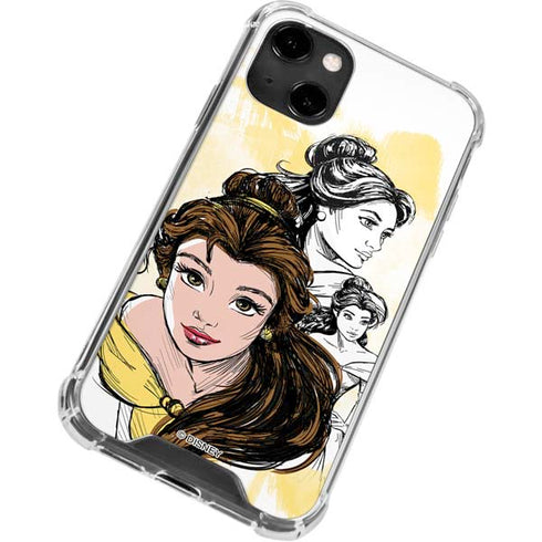 Disney Princess Belle Sketch iPhone 13 Clear Case