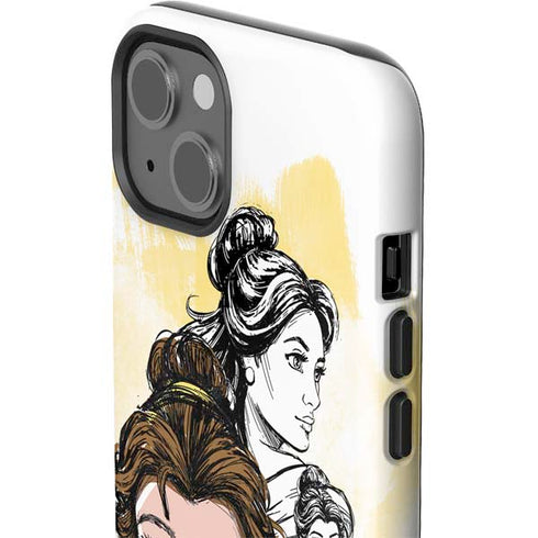 Disney Princess Belle Sketch iPhone 14 Plus Impact Case