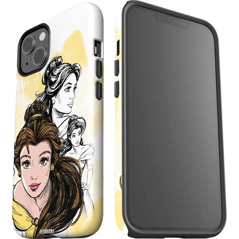 Disney Princess Belle Sketch iPhone 15 Impact Case