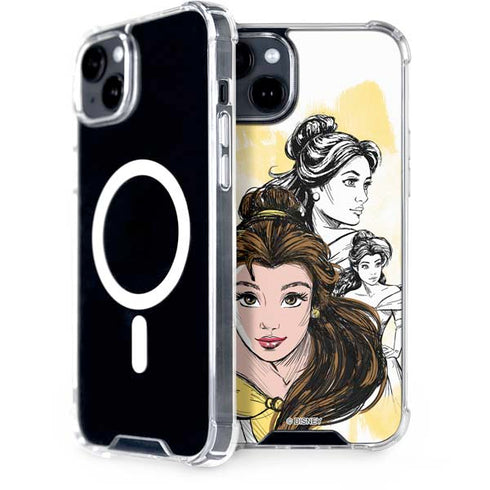 Disney Princess Belle Sketch iPhone 15 Plus MagSafe Case