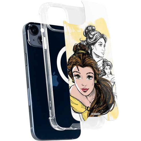 Disney Princess Belle Sketch iPhone 15 Plus MagSafe Case