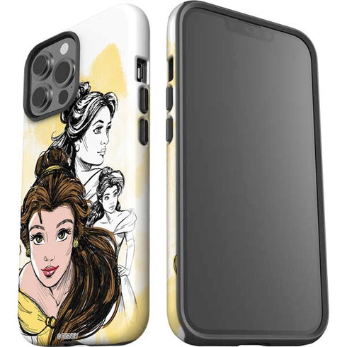 Disney Princess Belle Sketch iPhone 15 Pro Max Impact Case