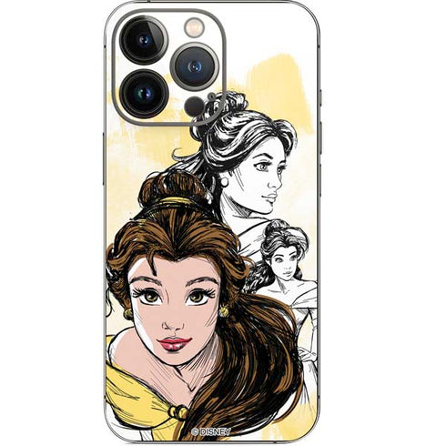 Disney Princess Belle Sketch iPhone 14 Pro Skin