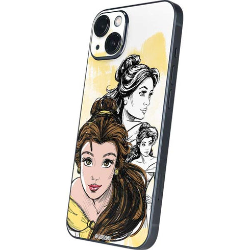 Disney Princess Belle Sketch iPhone 14 Skin