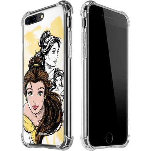 Disney Princess Belle Sketch iPhone 7/8 Plus Clear Case