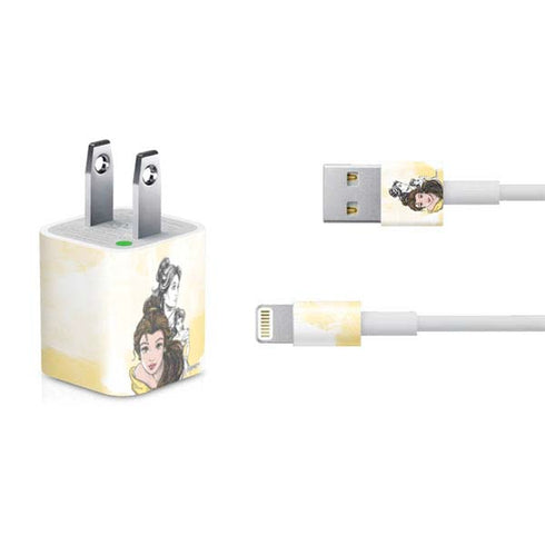 Disney Princess Belle Sketch iPhone Charger (5W USB) Skin