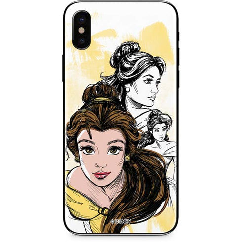 Disney Princess Belle Sketch iPhone X Skin