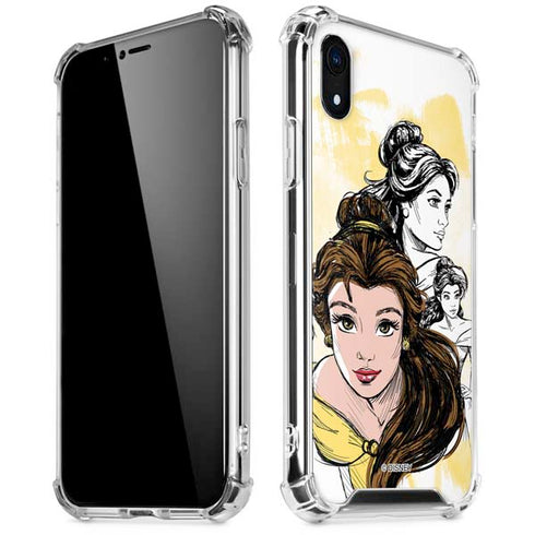 Disney Princess Belle Sketch iPhone XR Clear Case