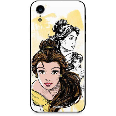 Disney Princess Belle Sketch iPhone XR Skin