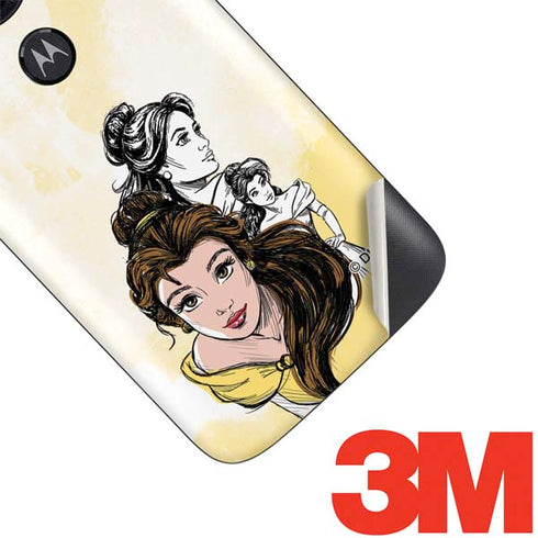 Disney Princess Belle Sketch Moto E5 Play Skin