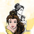 Disney Princess Belle Sketch Moto E5 Play Skin