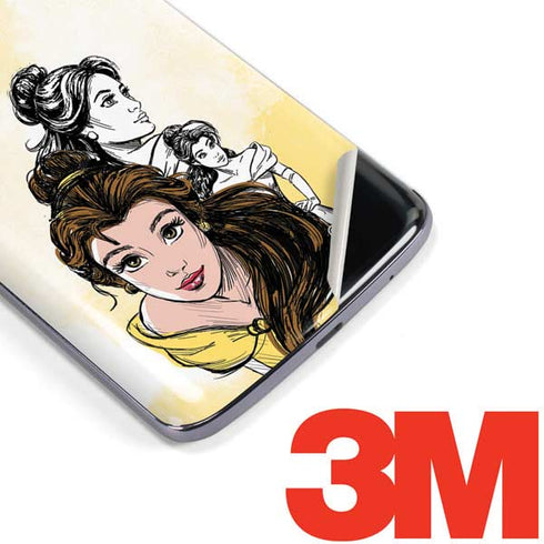 Disney Princess Belle Sketch Moto E5 Plus Skin