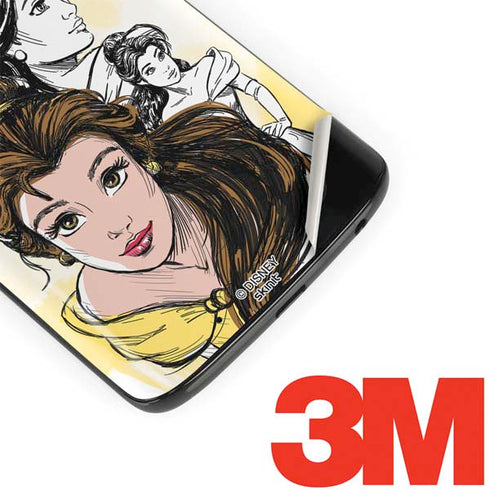 Disney Princess Belle Sketch Moto G6 Skin