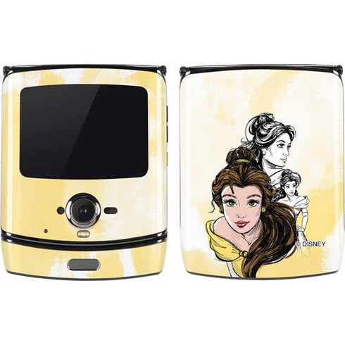 Disney Princess Belle Sketch Motorola RAZR Skin