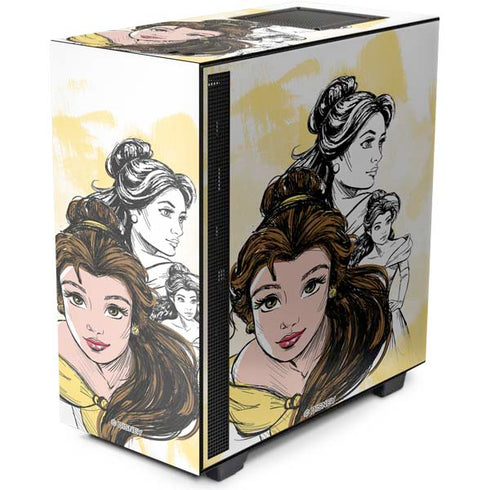 Disney Princess Belle Sketch NZXT H510 Compact ATX Mid-Tower Case Skin