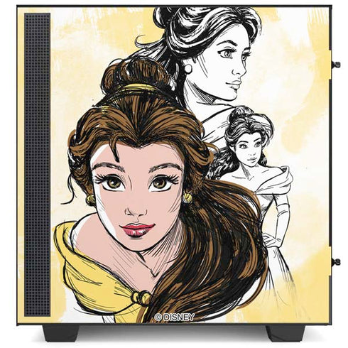 Disney Princess Belle Sketch NZXT H510 Compact ATX Mid-Tower Case Skin