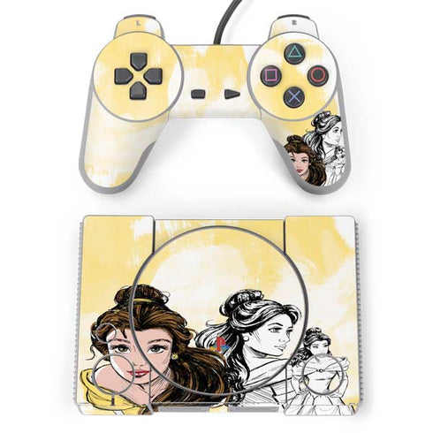Disney Princess Belle Sketch PlayStation Classic Bundle Skin