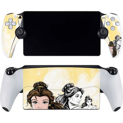 Disney Princess Belle Sketch PlayStation Portal Remote Player Skin