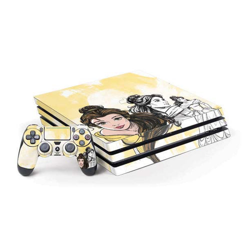 Disney Princess Belle Sketch PS4 Pro Bundle Skin