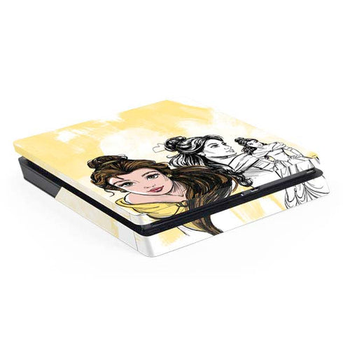 Disney Princess Belle Sketch PS4 Slim Skin