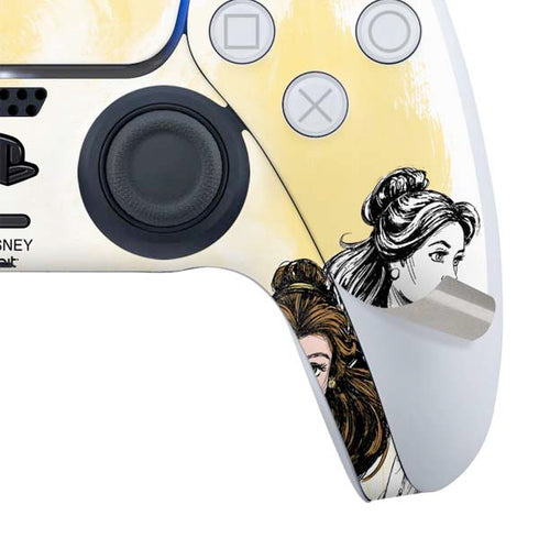 Disney Princess Belle Sketch PS5 Slim Digital Edition Bundle Skin