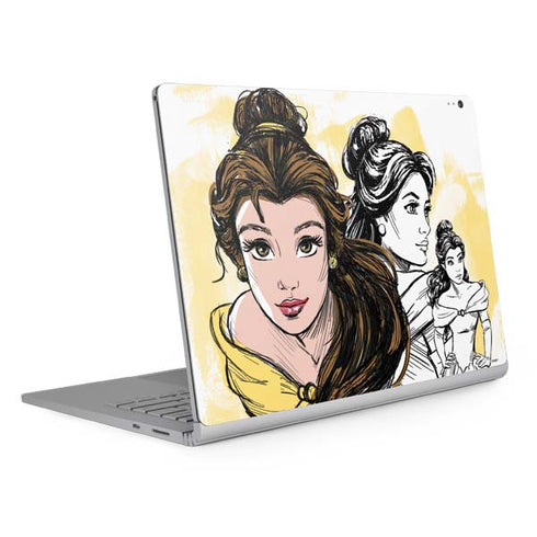 Disney Princess Belle Sketch Surface Book 2 13.5in Skin