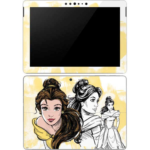 Disney Princess Belle Sketch Surface Go Skin