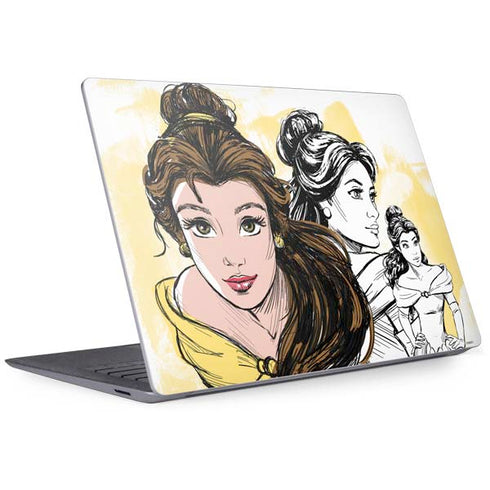 Disney Princess Belle Sketch Surface Laptop 3 13.5in Skin
