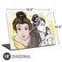 Disney Princess Belle Sketch Universal Laptop 18in (14.6 x 10.6in) Skin