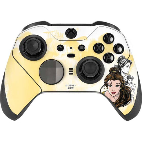 Disney Princess Belle Sketch Xbox Elite Wireless Controller Series 2 Skin