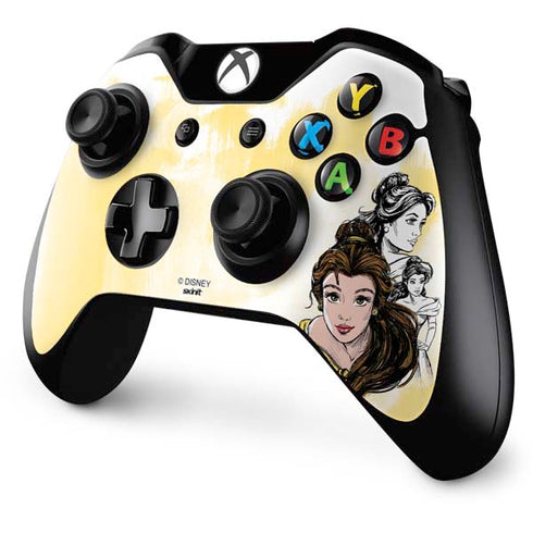 Disney Princess Belle Sketch Xbox One Controller Skin