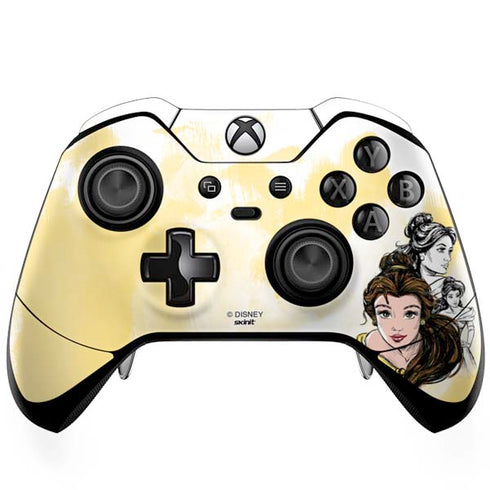 Disney Princess Belle Sketch Xbox One Elite Controller Skin