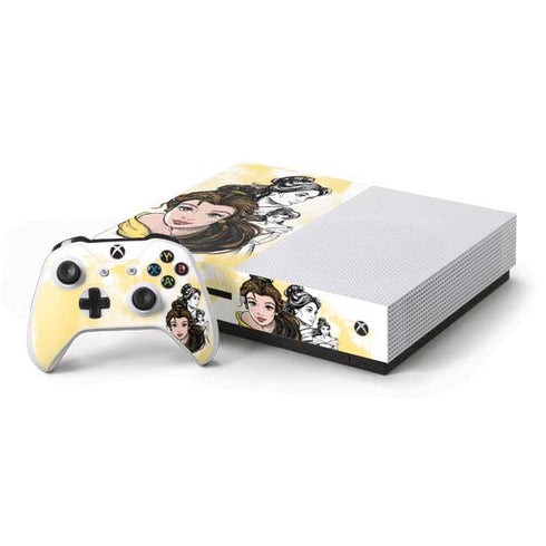 Disney Princess Belle Sketch Xbox One Skins