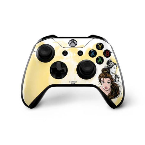 Disney Princess Belle Sketch Xbox One X Controller Skin