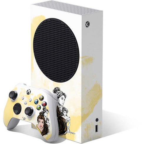 Disney Princess Belle Sketch Xbox Series S Bundle Skin