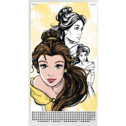 Disney Princess Belle Sketch Xbox Series S Skins