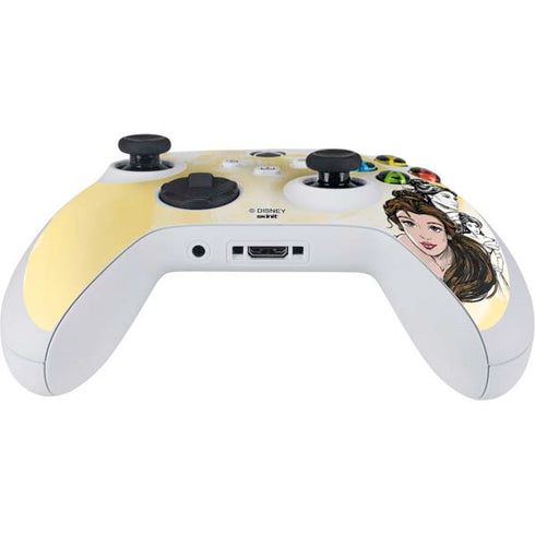 Disney Princess Belle Sketch Xbox Series S Controller Skin