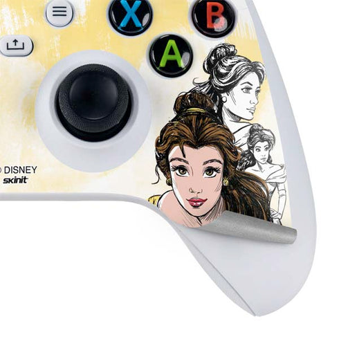 Disney Princess Belle Sketch Xbox Series S Controller Skin