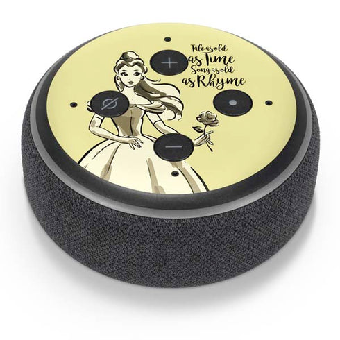 Disney Princess Belle Tale As Old As Time Art Amazon Echo Dot Skin