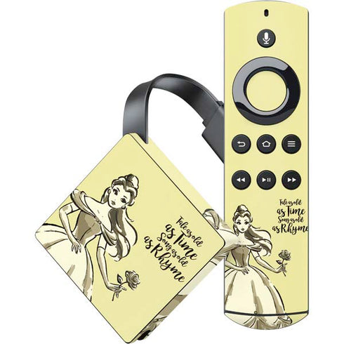 Disney Princess Belle Tale As Old As Time Art Amazon Fire TV Skin