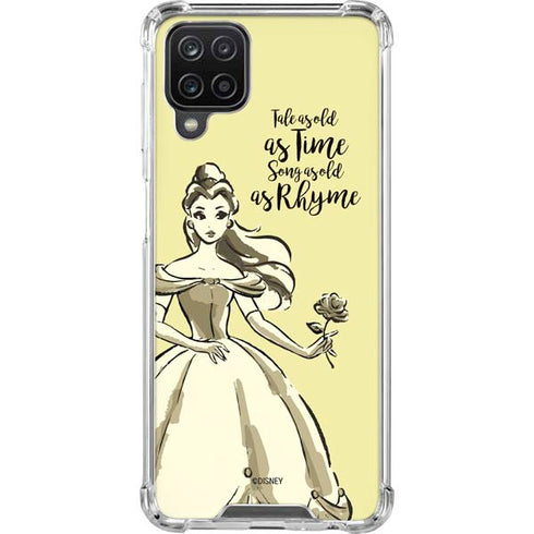 Disney Princess Belle Tale As Old As Time Art Galaxy A12 Clear Case