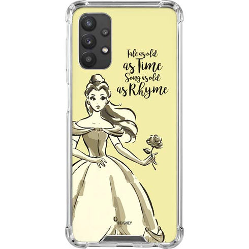 Disney Princess Belle Tale As Old As Time Art Galaxy A32 5G Clear Case