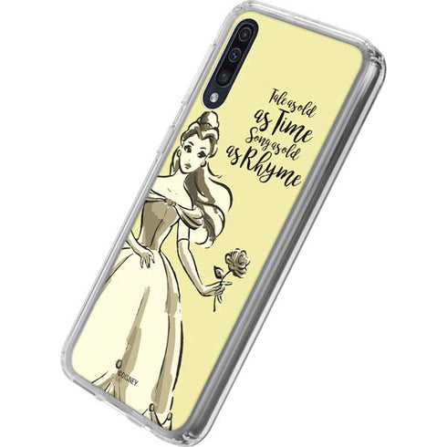 Disney Princess Belle Tale As Old As Time Art Galaxy A50 Clear Case
